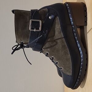 Ugg Leather Shearling Boots